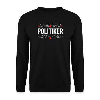 Politiker Beruf - Unisex Pullover - Schwarz - Vorne - Alina (178cm) & Michal (187cm)