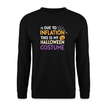 Costume Halloween Inflation - Unisex Sweatshirt - black - Front - Alina (178cm) & Michal (187cm)