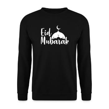 Eid Mubarak - Sweat-shirt Unisexe - noir - Devant - Alina (178cm) & Michal (187cm)