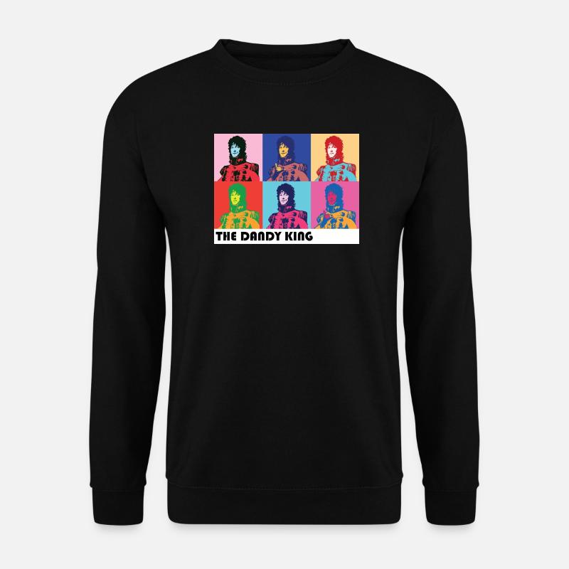 Dandy King Pop-Art-Porträt - Unisex Pullover - Schwarz