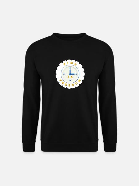 Time is freedom - Unisex Sweatshirt - black