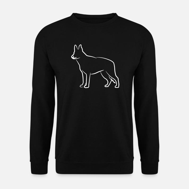 Deutscher Schäferhund Skizze - Unisex Pullover - Schwarz