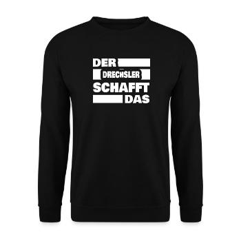 Beruf Drechsler - Unisex Pullover - Schwarz - Vorne - Alina (178cm) & Michal (187cm)