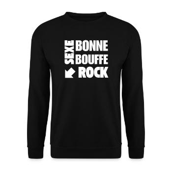 What else - Sweat-shirt Unisexe - noir - Devant - Alina (178cm) & Michal (187cm)