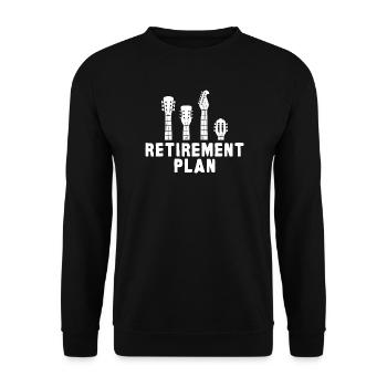 Plan de retraite de la guitare - Sweat-shirt Unisexe - noir - Devant - Alina (178cm) & Michal (187cm)