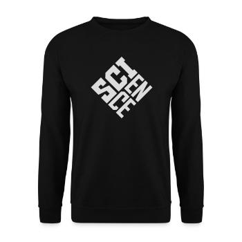 Science Science Statement Nerd Education Saying - Unisex Sweatshirt - black - Front - Alina (178cm) & Michal (187cm)