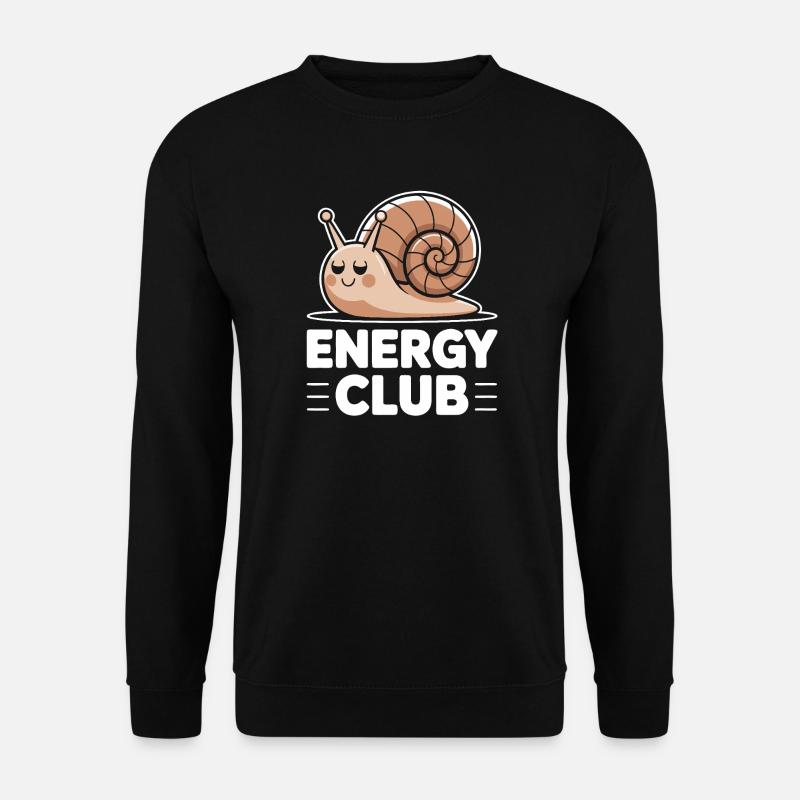 Energy Club Schnecke - Unisex Pullover - Schwarz