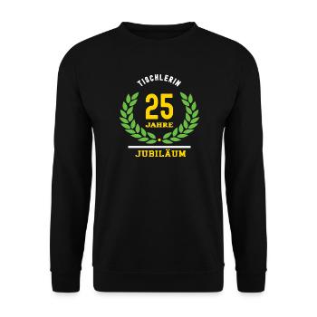 Tischler Weihnachten Tischlerei Schreiner XMAS - Unisex Pullover - Schwarz - Vorne - Alina (178cm) & Michal (187cm)