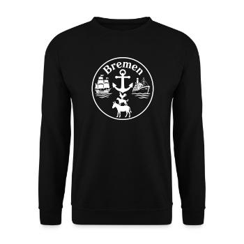 Bremen - Unisex Pullover - Schwarz - Vorne - Alina (178cm) & Michal (187cm)