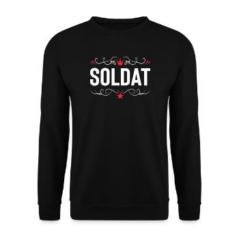 Soldier Profession - Unisex Sweatshirt - black - Front - Alina (178cm) & Michal (187cm)
