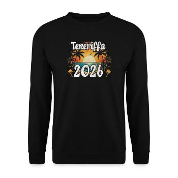 Teneriffa 2026 - Unisex Pullover - Schwarz - Vorne - Alina (178cm) & Michal (187cm)