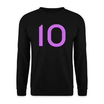 10 - Unisex Pullover - Schwarz - Vorne - Alina (178cm) & Michal (187cm)