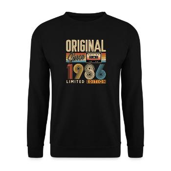 40. Geburtstag, 40 Jahre - Unisex Pullover - Schwarz - Vorne - Alina (178cm) & Michal (187cm)