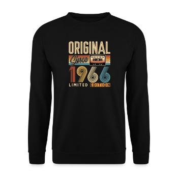60th birthday, 60 years - Unisex Sweatshirt - black - Front - Alina (178cm) & Michal (187cm)