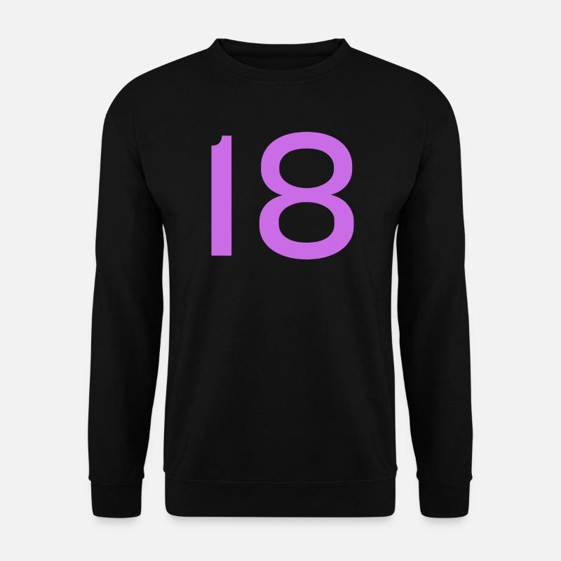 18 - Sweat-shirt Unisexe - noir