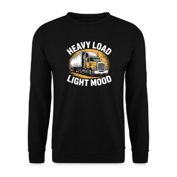 Chauffeur professionnel de camion cadeau - Sweat-shirt Unisexe - noir - Devant - Alina (178cm) & Michal (187cm)
