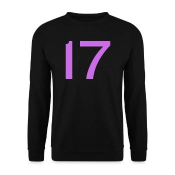 17 - Unisex Sweatshirt - black - Front - Alina (178cm) & Michal (187cm)