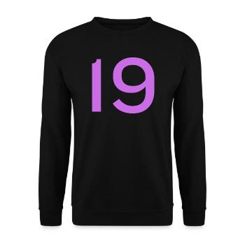 19 - Unisex Sweatshirt - black - Front - Alina (178cm) & Michal (187cm)