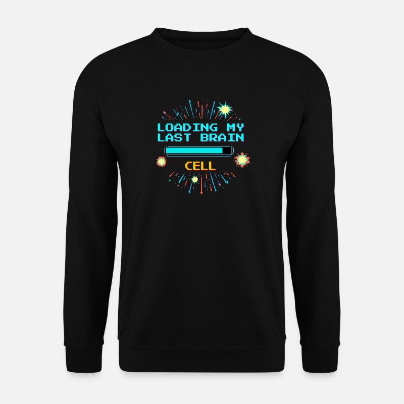 Retro Pixel Vaporwave Tempel Gaming - Unisex Pullover - Schwarz
