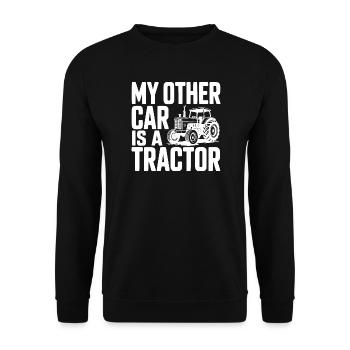 My Other Car Is a Tractor - Unisex Sweatshirt - black - Front - Alina (178cm) & Michal (187cm)