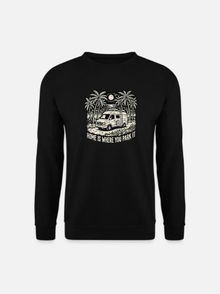 Camping Home Paradise - Unisex Sweatshirt - black