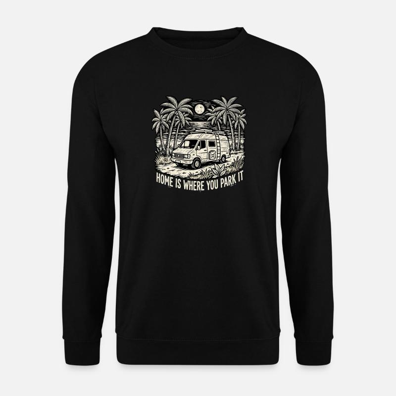 Camping Home Paradise - Unisex Pullover - Schwarz