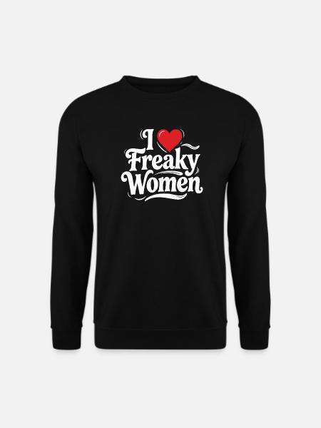 I Heart Freaky Women Tee - Unisex Sweatshirt - black