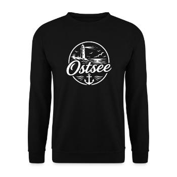 Baltic Sea - Unisex Sweatshirt - black - Front - Alina (178cm) & Michal (187cm)