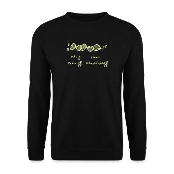 Maxwell's equations - Unisex Sweatshirt - black - Front - Alina (178cm) & Michal (187cm)