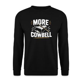 Plus de cloche à vache - Sweat-shirt Unisexe - noir - Devant - Alina (178cm) & Michal (187cm)