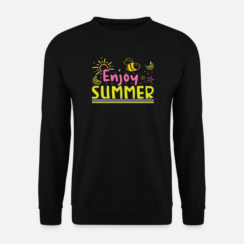 Enjoy the summer - Unisex Sweatshirt - black