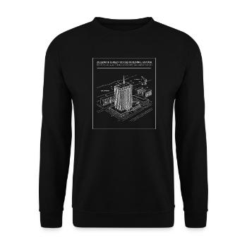 Zieleniak Green House Architecture Gdansk - Unisex Sweatshirt - black - Front - Alina (178cm) & Michal (187cm)