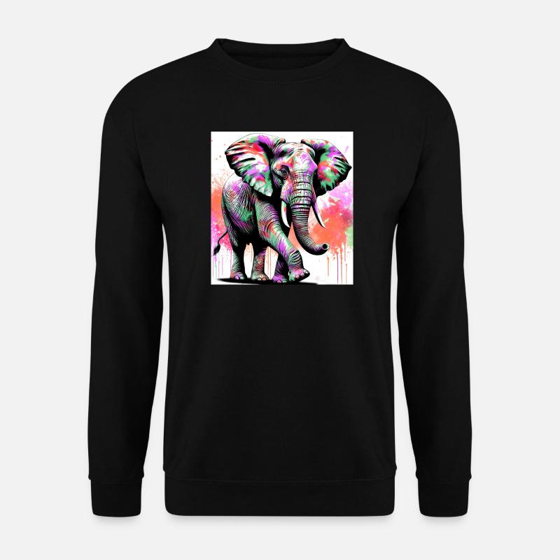 éléphant - Sweat-shirt Unisexe - noir
