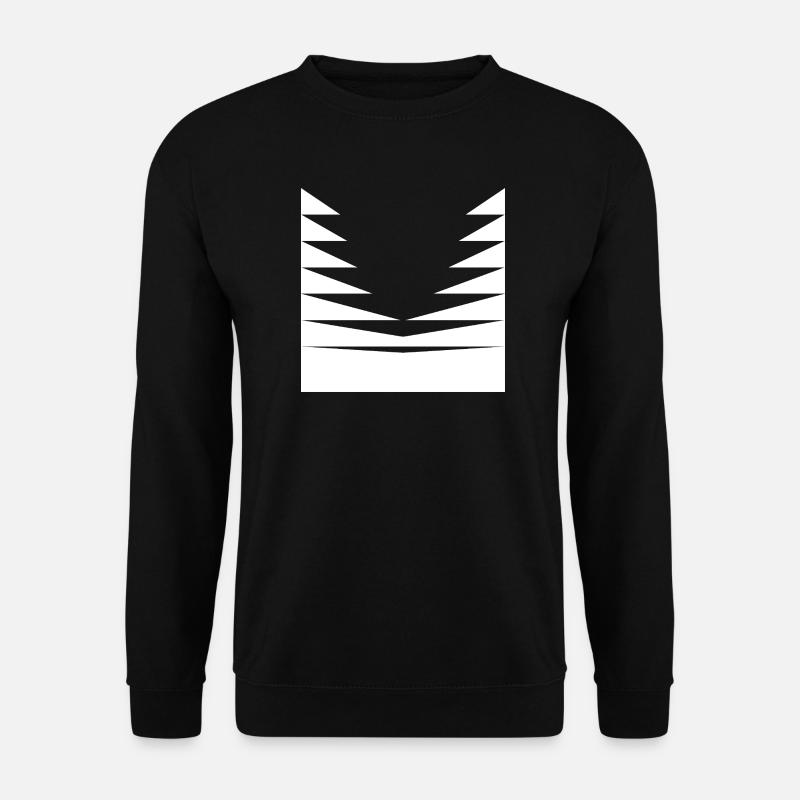 Triangles Pattern design - Unisex Sweatshirt - black