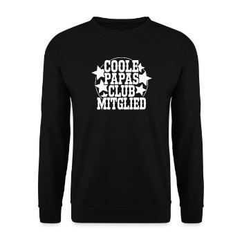 Cool Papas Club Member - Unisex Sweatshirt - black - Front - Alina (178cm) & Michal (187cm)