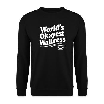 La serveuse la plus correcte du monde - Sweat-shirt Unisexe - noir - Devant - Alina (178cm) & Michal (187cm)