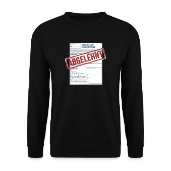 Kaffeepause - Unisex Pullover - Schwarz - Vorne - Alina (178cm) & Michal (187cm)