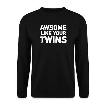 Diction des Gémeaux - Sweat-shirt Unisexe - noir - Devant - Alina (178cm) & Michal (187cm)
