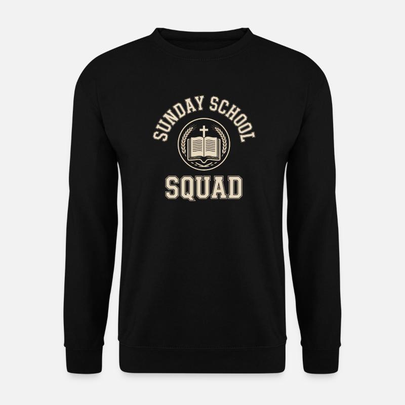Sunday School Squad Emblem - Unisex Sweatshirt - black