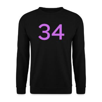 34 - Unisex Sweatshirt - black - Front - Alina (178cm) & Michal (187cm)