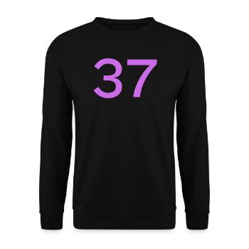 37 - Unisex Sweatshirt - black - Front - Alina (178cm) & Michal (187cm)