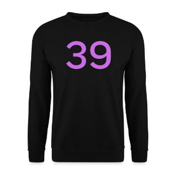 39 - Unisex Pullover - Schwarz - Vorne - Alina (178cm) & Michal (187cm)