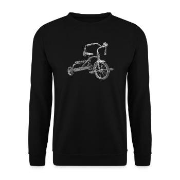 Tricycle - Unisex Sweatshirt - black - Front - Alina (178cm) & Michal (187cm)