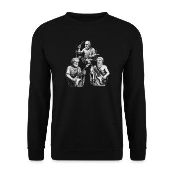 Session de jam du trio ancien - Sweat-shirt Unisexe - noir - Devant - Alina (178cm) & Michal (187cm)
