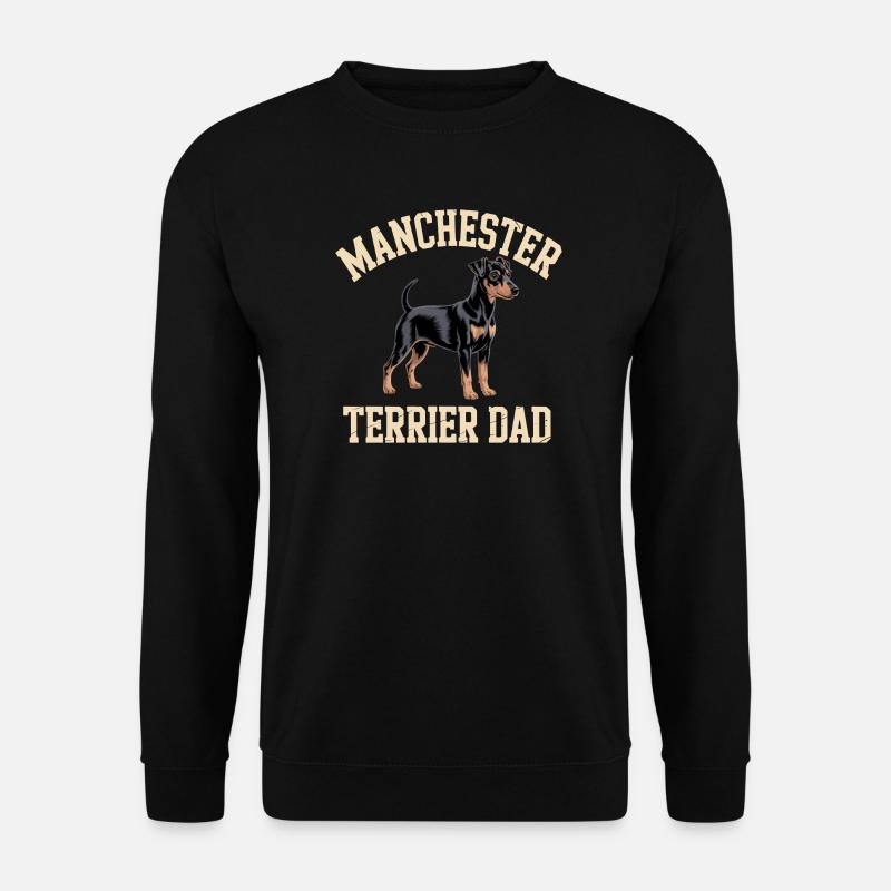 Manchester Terrier Dad Geschenk - Unisex Pullover - Schwarz