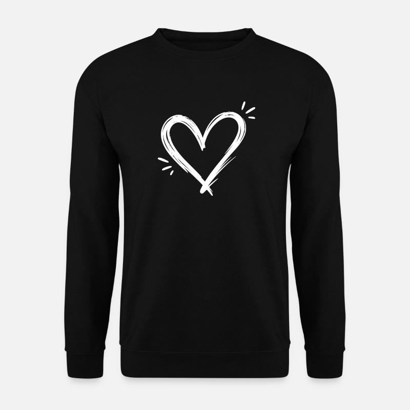 Heart - Unisex Sweatshirt - black