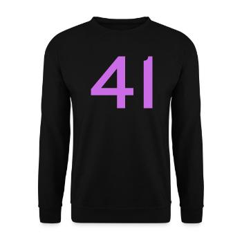 41 - Unisex Pullover - Schwarz - Vorne - Alina (178cm) & Michal (187cm)