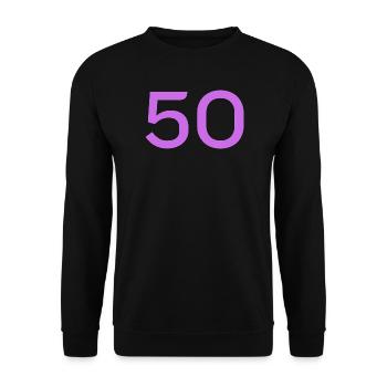50 - Unisex Sweatshirt - black - Front - Alina (178cm) & Michal (187cm)
