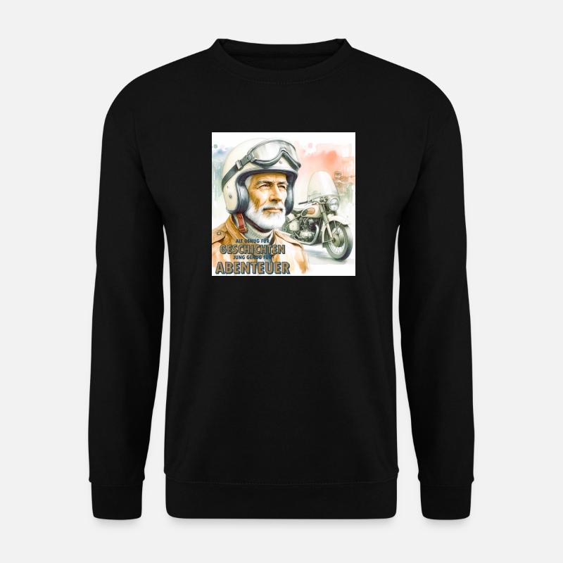 Geschichten und Abenteuer - Unisex Pullover - Schwarz