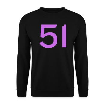 51 - Unisex Pullover - Schwarz - Vorne - Alina (178cm) & Michal (187cm)